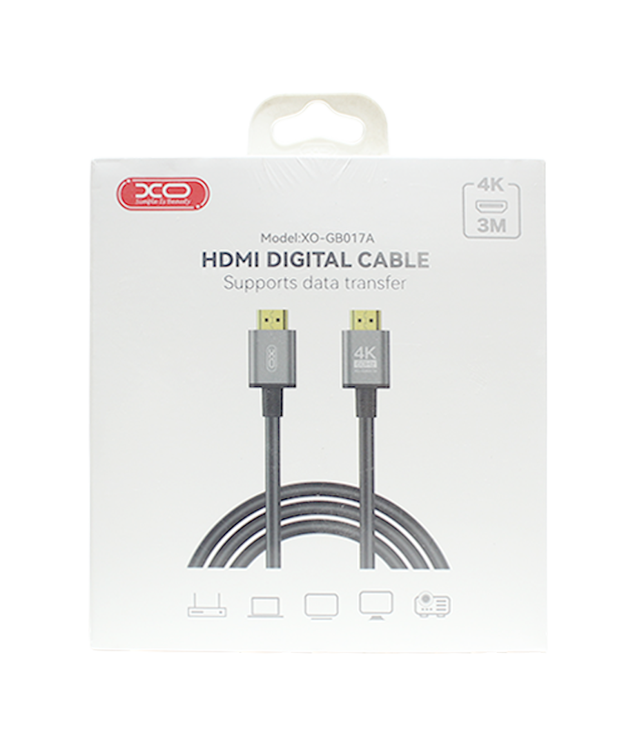 Cable Hdmi C/ Adaptador Metalico 4K Xo-Gb17A