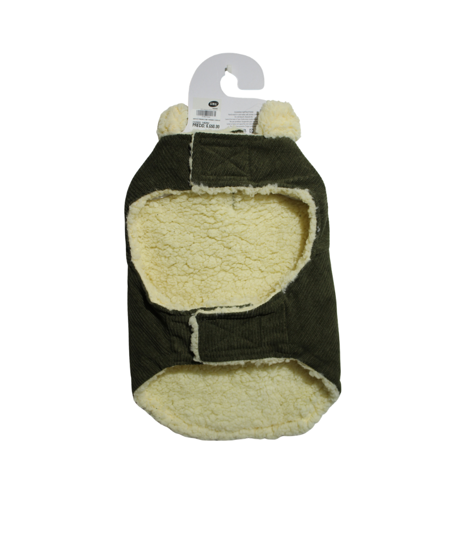 Abrigo P/Mascotas Forrado Corduroy M