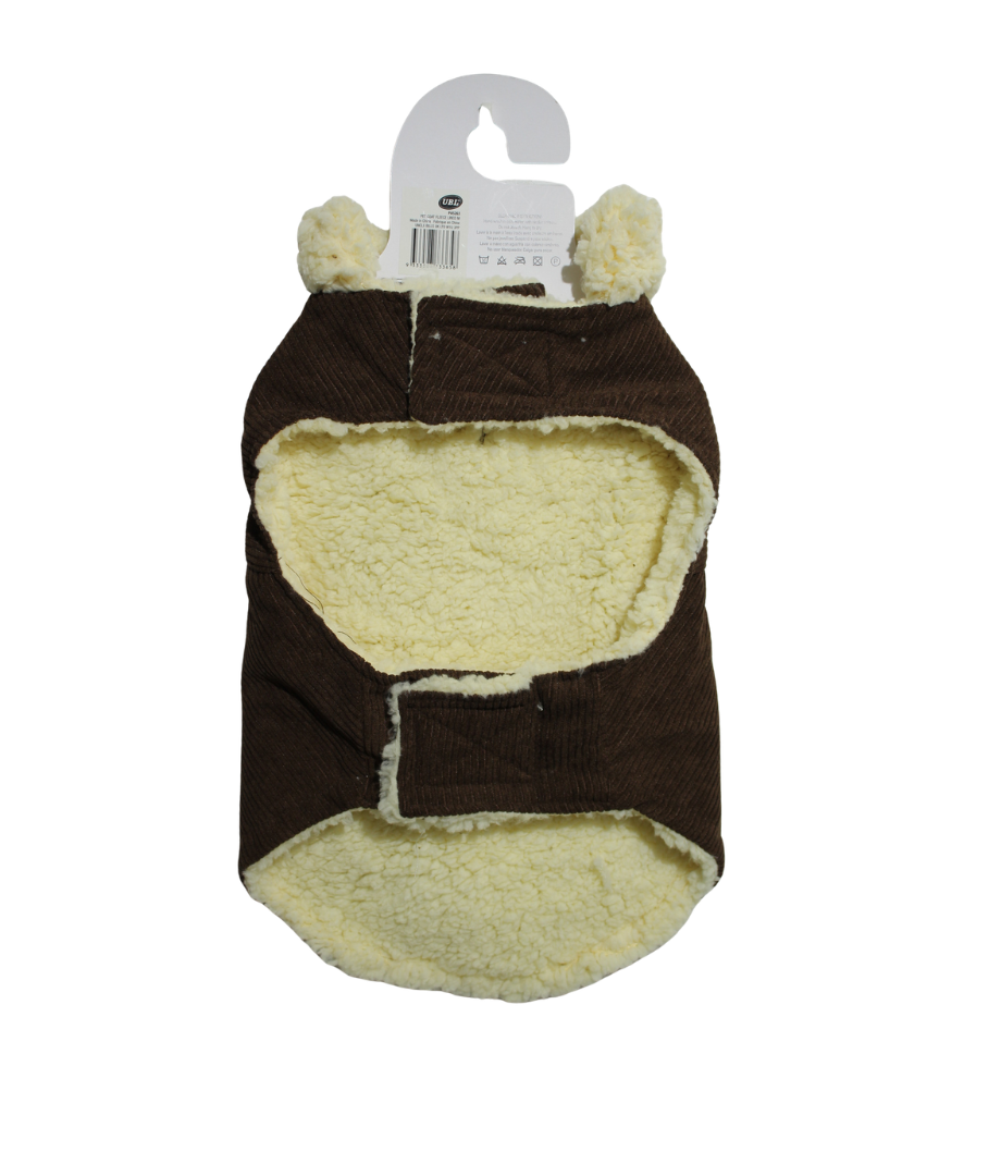 Abrigo P/Mascotas Forrado Corduroy M