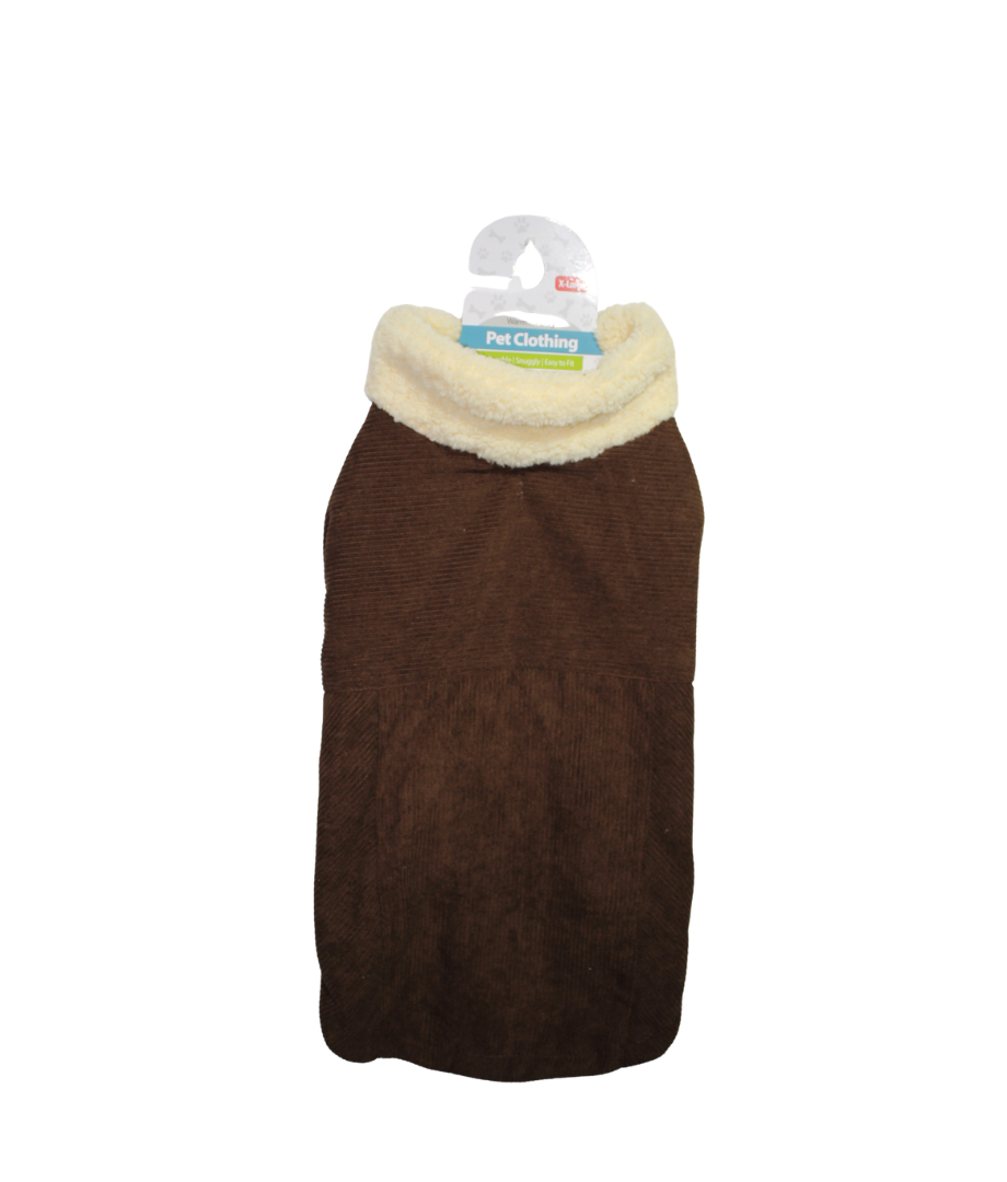 Abrigo P/Mascotas Forrado Corduroy Xl