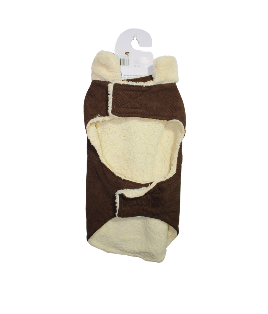 Abrigo P/Mascotas Forrado Corduroy Xl