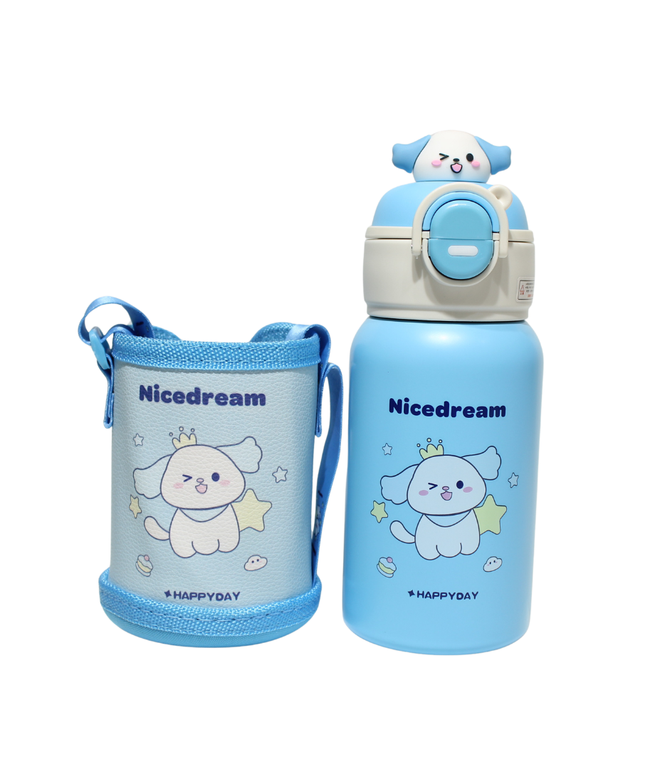 Botella P/Agua Thermica Con Bolso  500Ml Col Surt