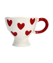 Jarra Ceramica Corazones