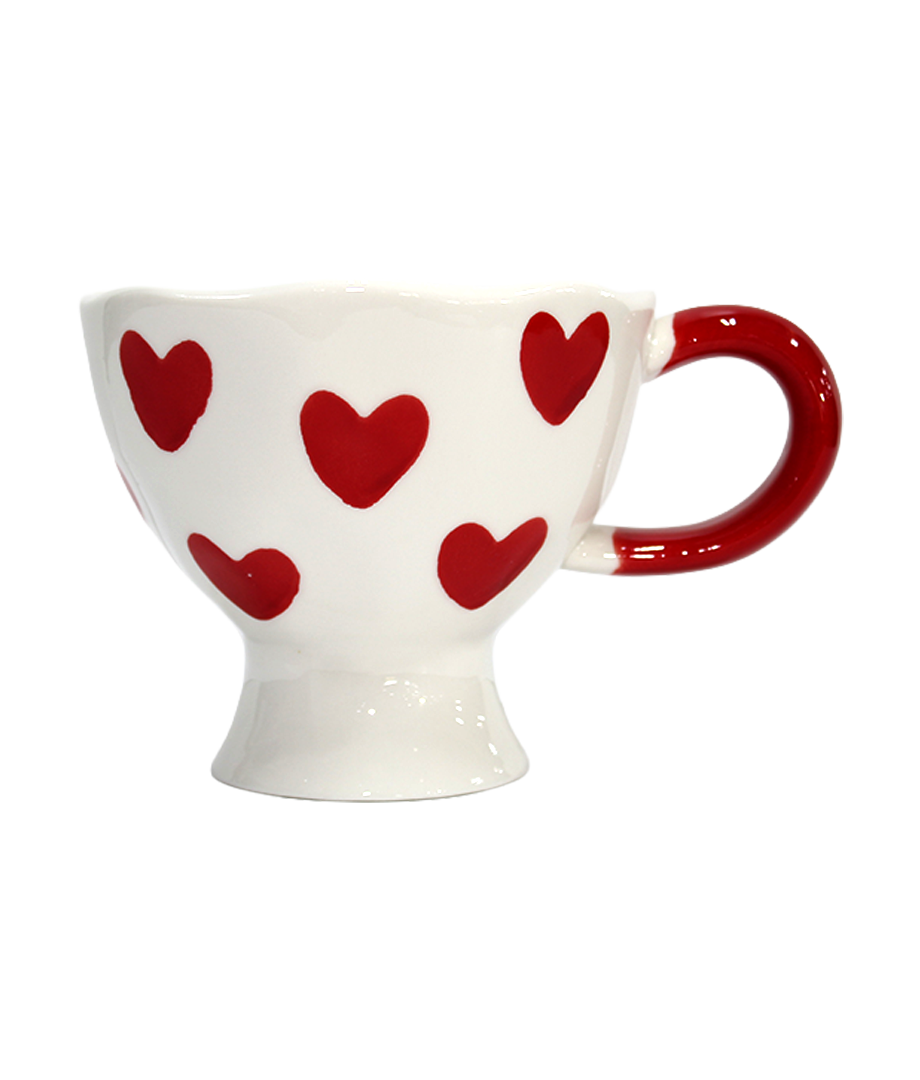 Jarra Ceramica Corazones
