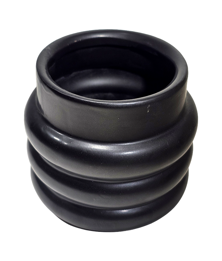 Maceta Ceramica Negra