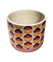 Maceta Dec Flores Ceramica 13 Cm