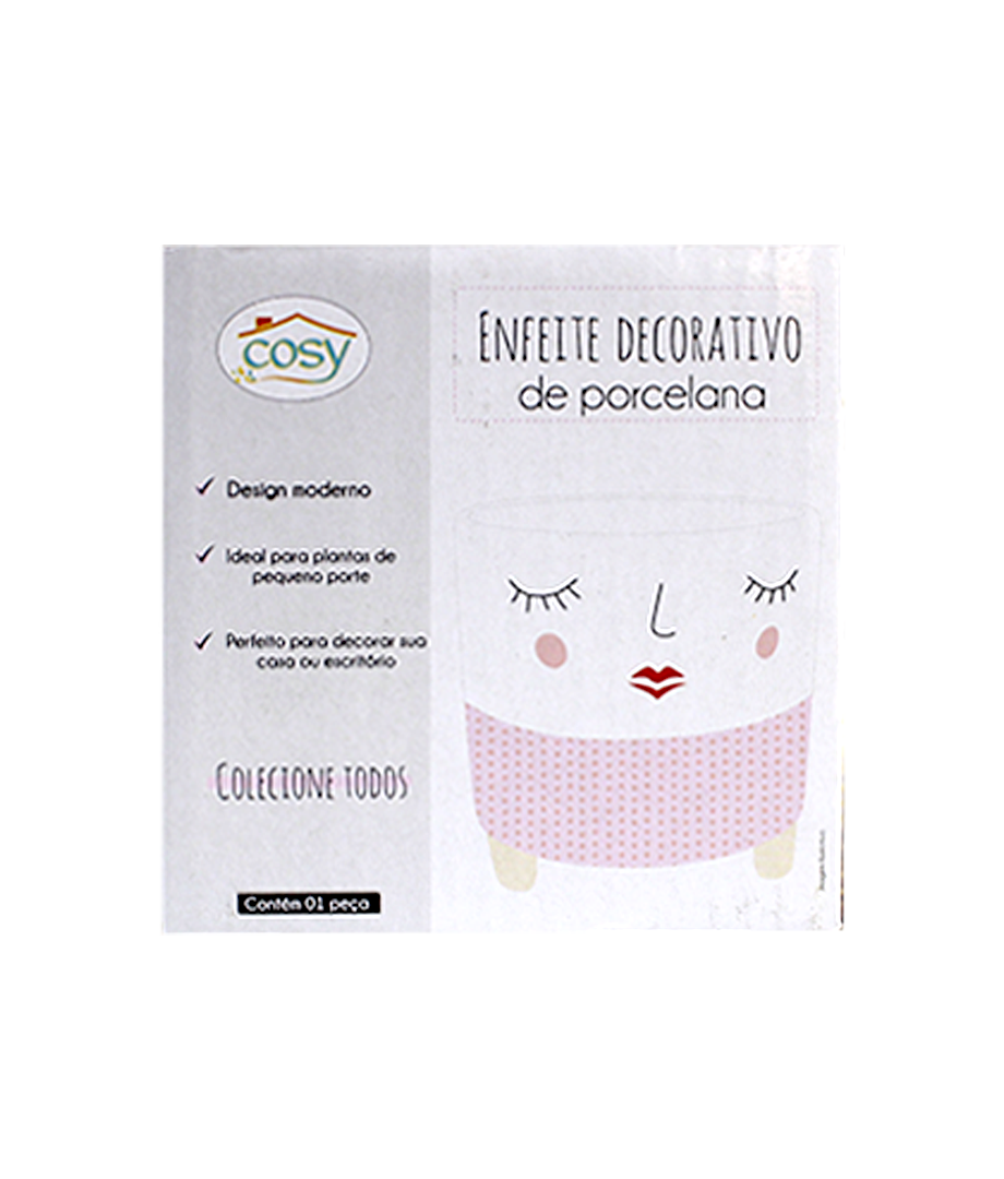 Maceta Rostro Ceramica 10Cm