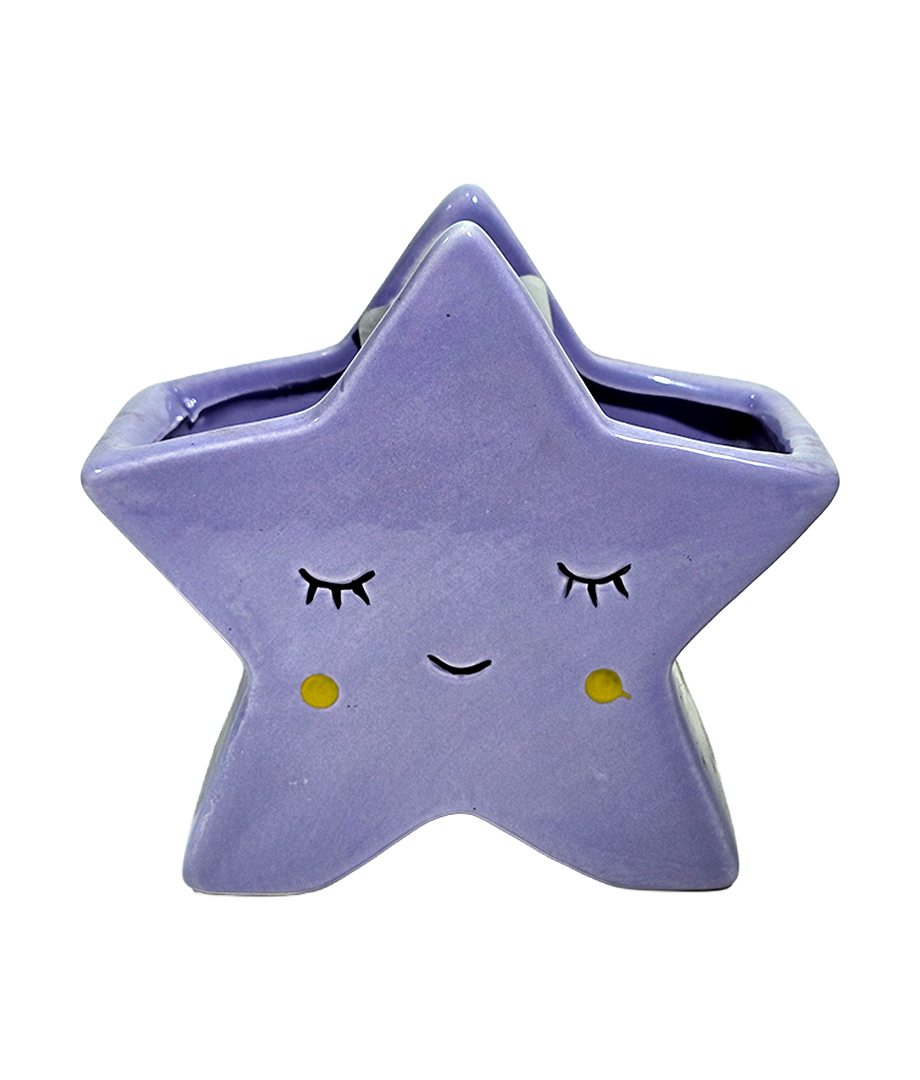 Maceta Ceramica Estrella 10Cm