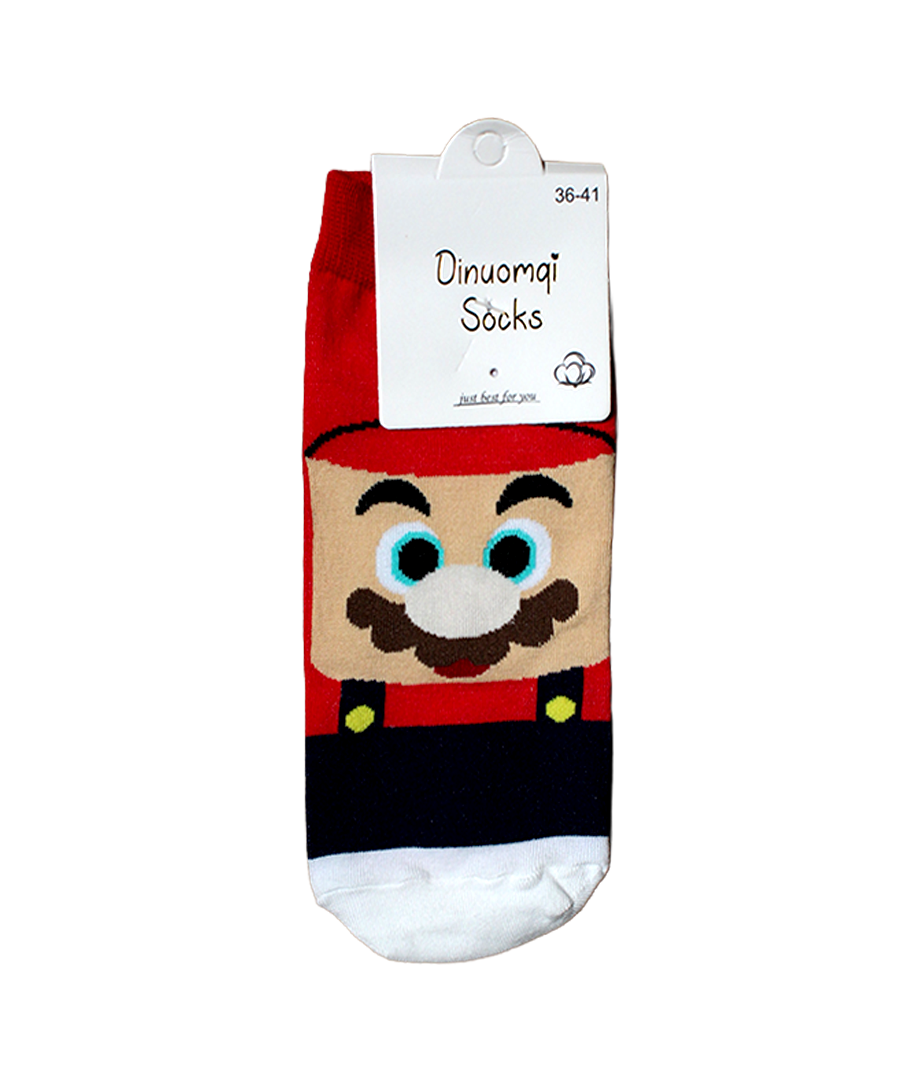 Media Calceta Corta C/Diseño Mario Bros surt