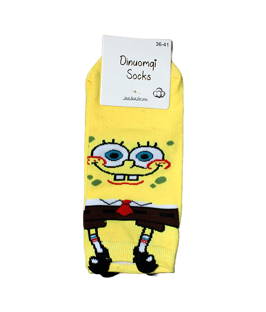 Media Calceta Corta C/Diseño Bob Esponja surt
