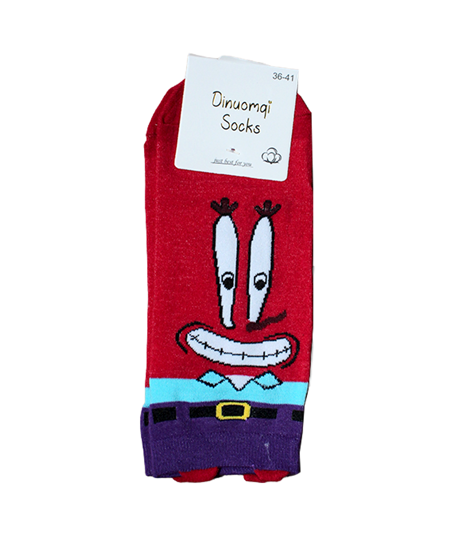 Media Calceta Corta C/Diseño Bob Esponja surt