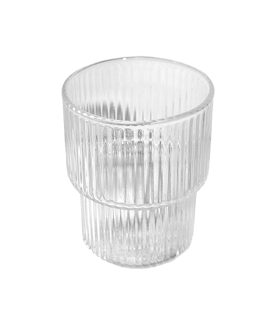 Vaso Vidrio C/Relieve 300Ml
