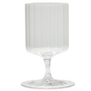 Copa de vidrio diseño relieve