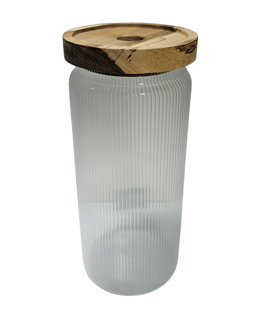 Recipiente P/Granos  D/Vidrio C/Tapa Hermetica Red 25Cm