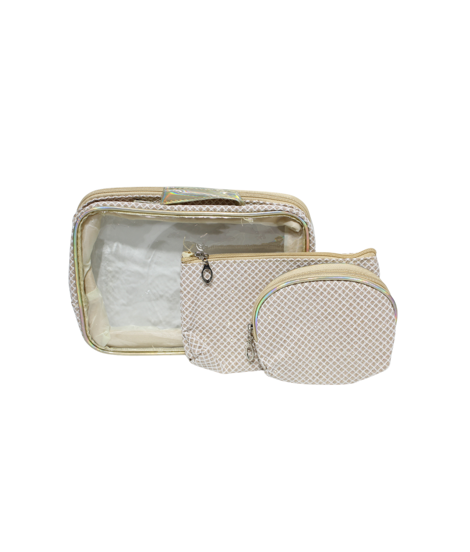 Cosmetiquera Transp 3Pcs