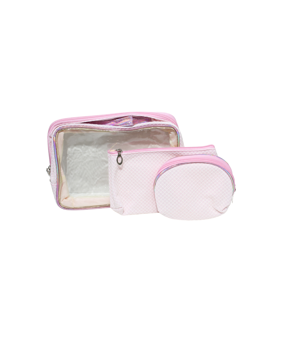 Cosmetiquera Transp 3Pcs