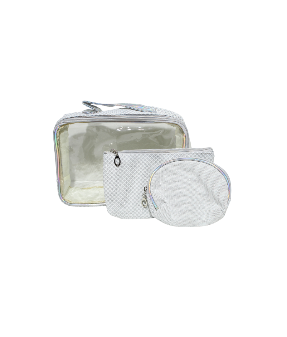 Cosmetiquera Transp 3Pcs