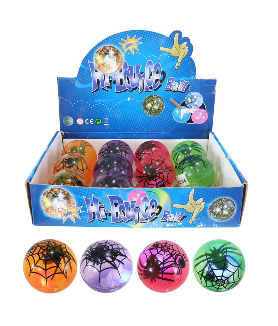 Bola Dec Araña Con Glitter Halloween
