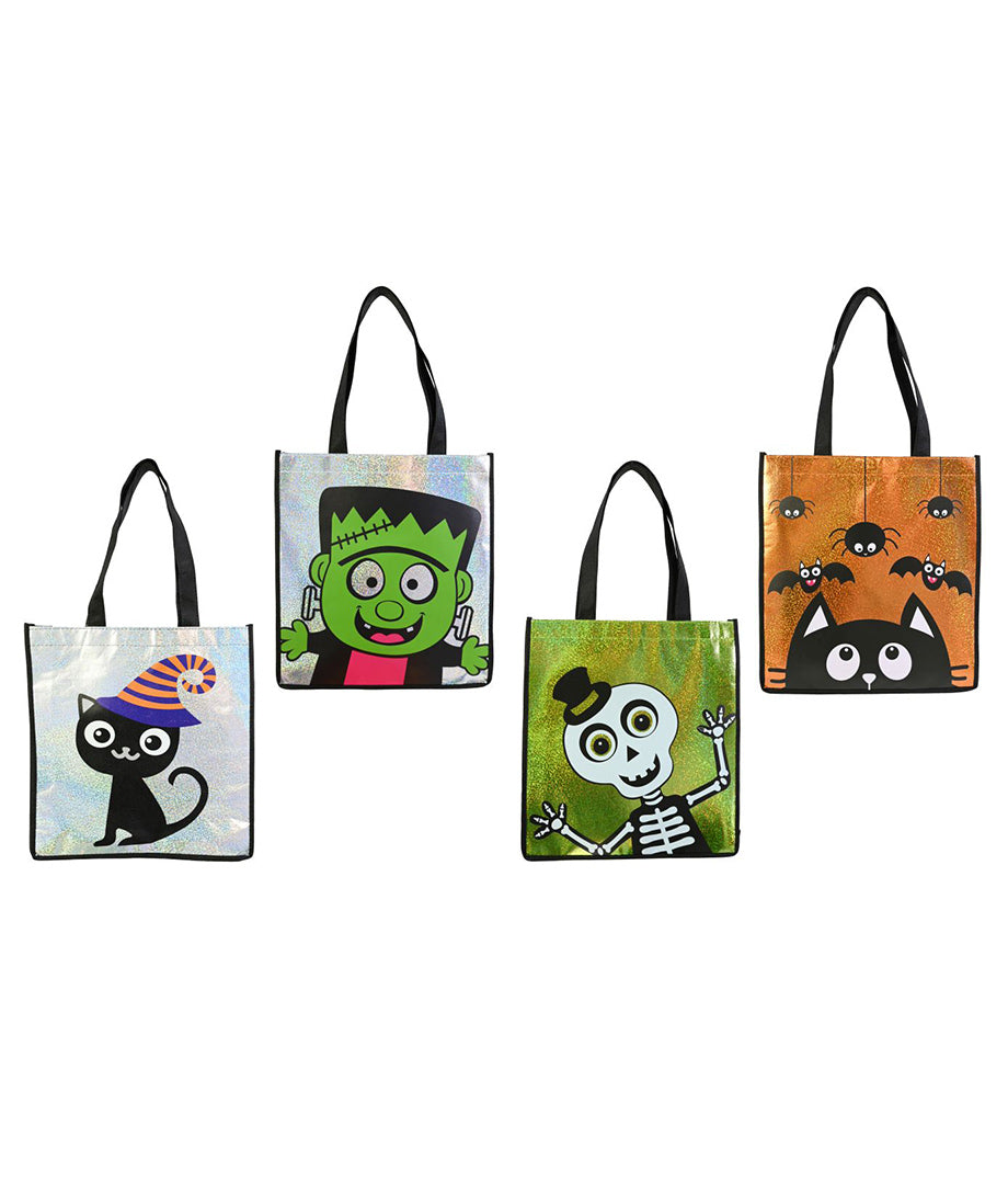 Bolsa P/Confites Holografica Diseño Surt Halloween 34X30Cm