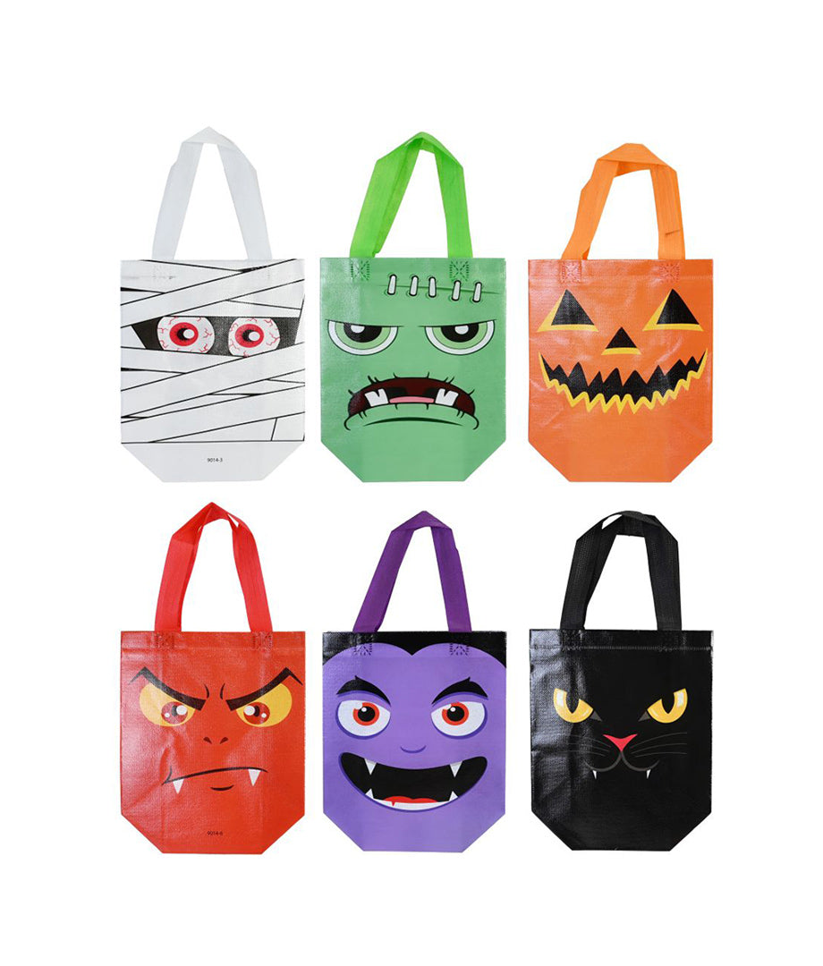 Bolsa P/ Confites Reutilizable Surt Halloween 25X20Cm