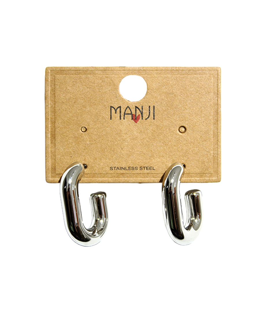 Aretes Argollas Dorado/Plateado Acero Inoxidable