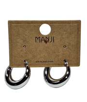 Aretes Arogollas Dorado/Plateado Acero Inoxidable