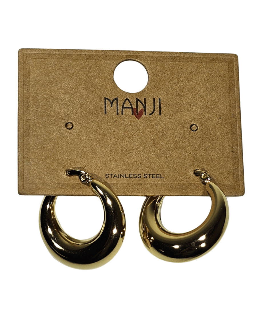 Aretes Arogollas Dorado/Plateado Acero Inoxidable