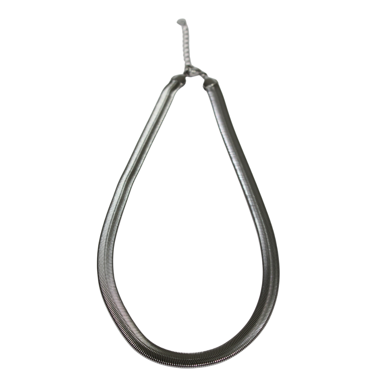 Collar plateado de acero inoxidable