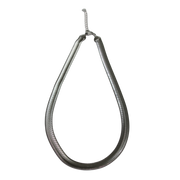Collar plateado de acero inoxidable