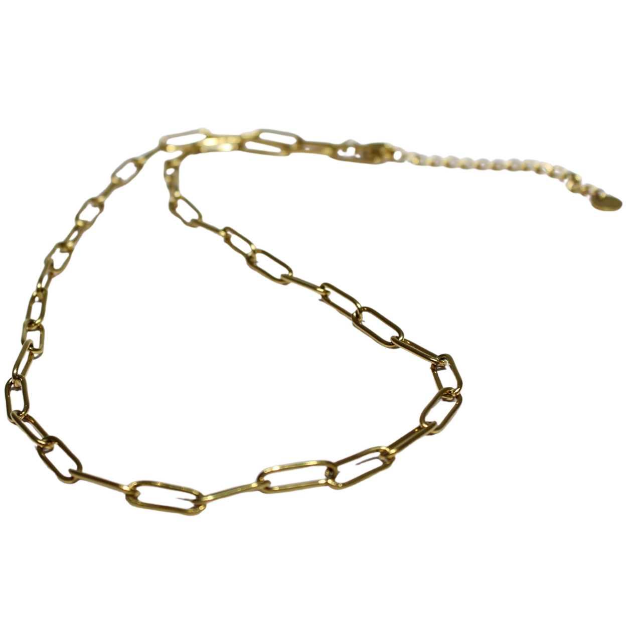 Collar dorado de acero inoxidable