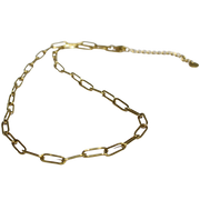 Collar dorado de acero inoxidable