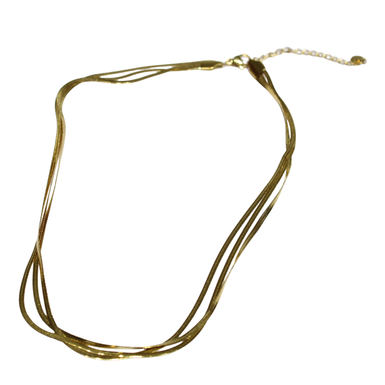 Collar dorado de acero inoxidable