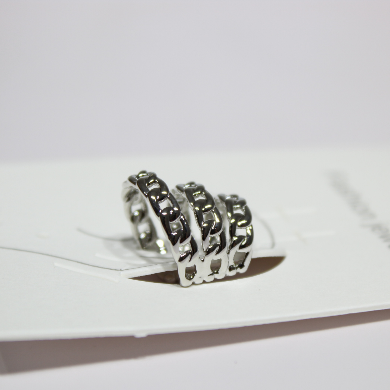 Ear cuff plateado