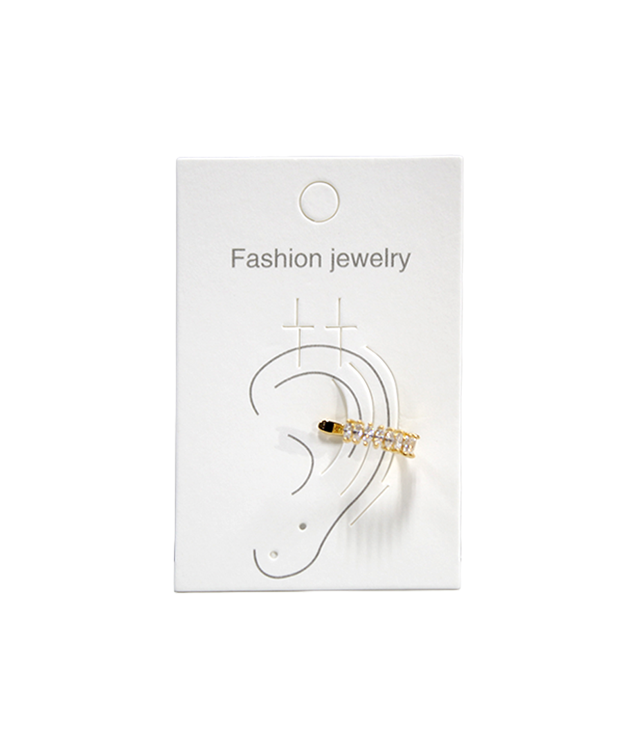 Ear Cuff Dorado/Plateado C/Zirconia