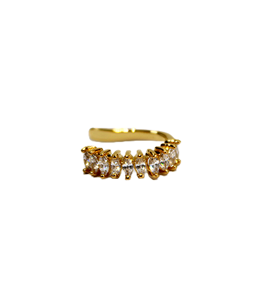 Ear Cuff Dorado/Plateado C/Zirconia