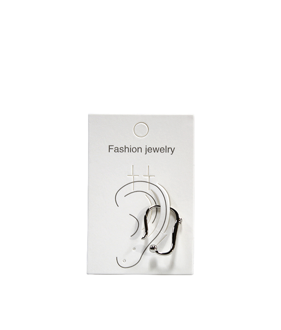Ear Cuff Dorado/Plateado Grande C/Zirconia
