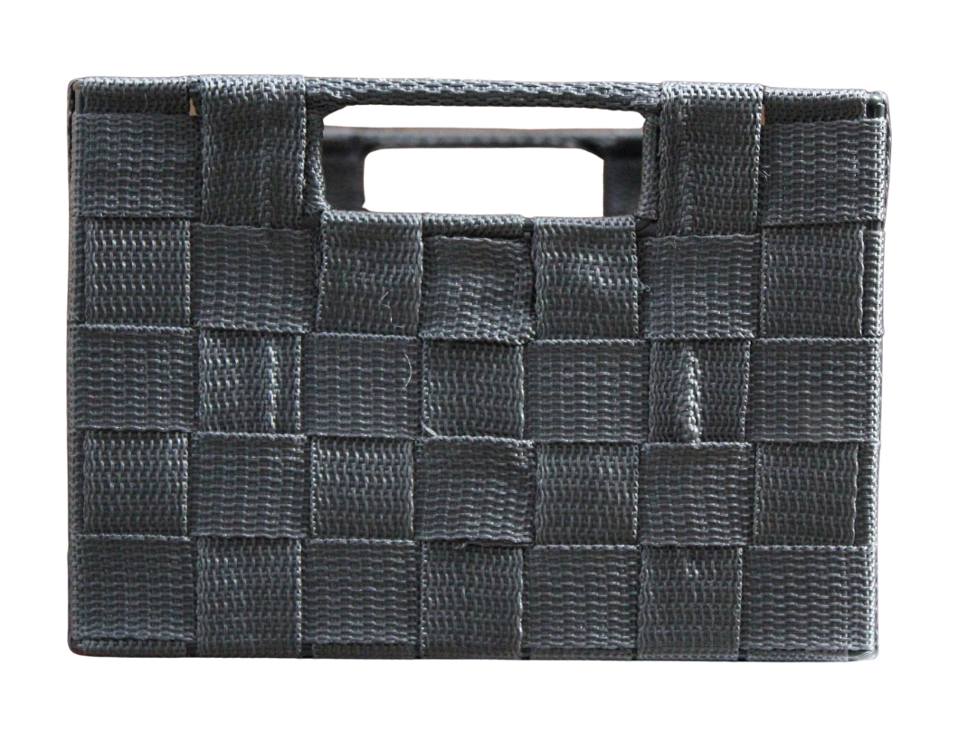 Canasta Plast Trenzada 14X20X26Cm