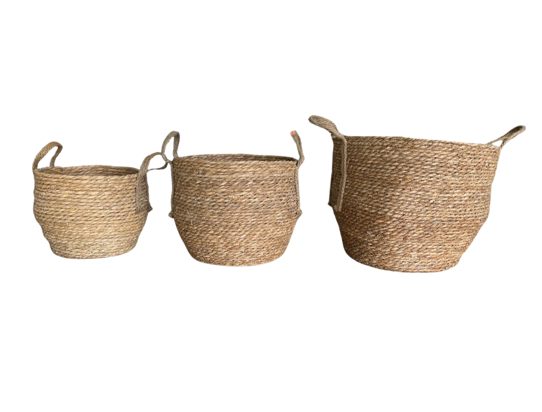 Canasta Tejida Yute 3Pcs