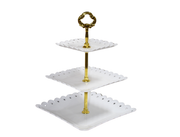 Bandeja Plast P/Reposteria 3 Niveles 34X24X24Cm