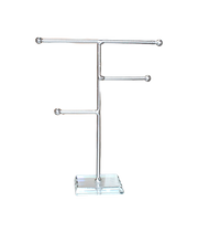 Organizador Para Joyas Plateado Metal 19X6Cm