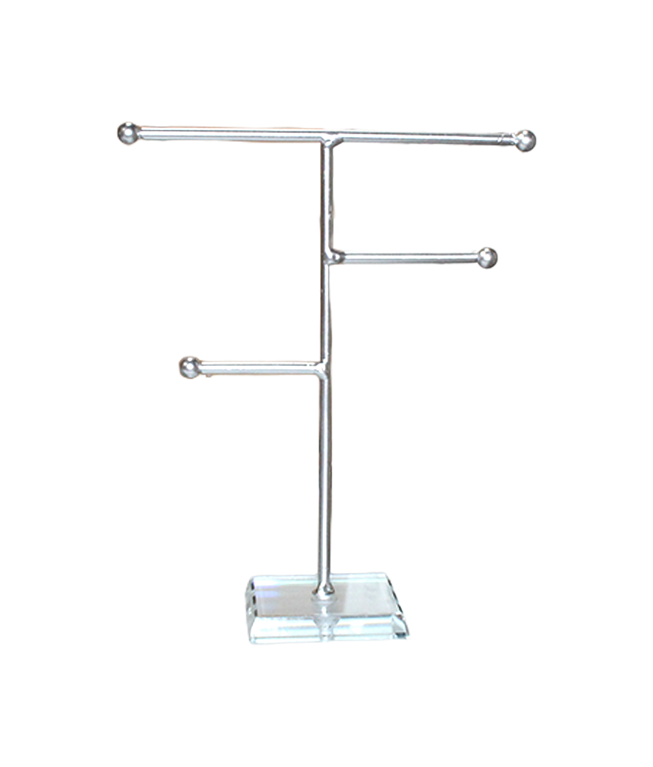 Organizador Para Joyas Plateado Metal 19X6Cm