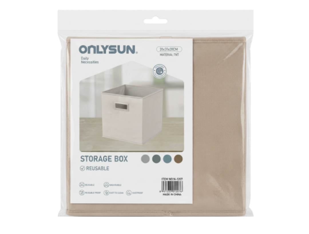 Caja Organizadora De Tela 31X31X31Cm Surt Col