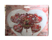 Globo Metalico Te Amo-Te Quiero 5Pcs