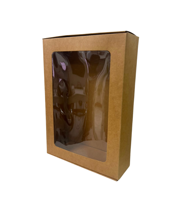 Caja Carton C/Ventana 30X22X8Cm