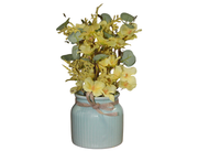 Maceta Ceramica C/Flores Manzano 24Cm