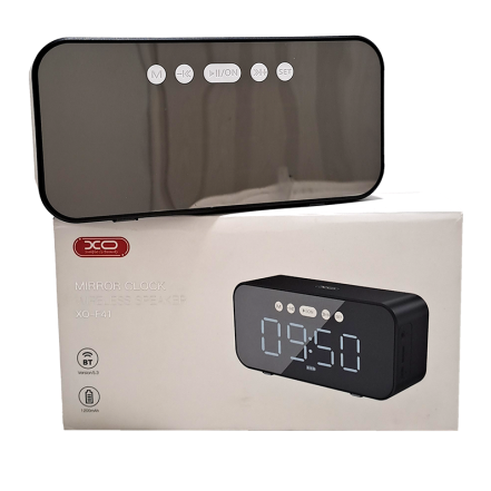 Parlante Bluetooth C/ Reloj Digital Y Radio Negro Xo-F41