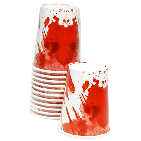 Vasos Desechable Sangriento 12 Pcs
