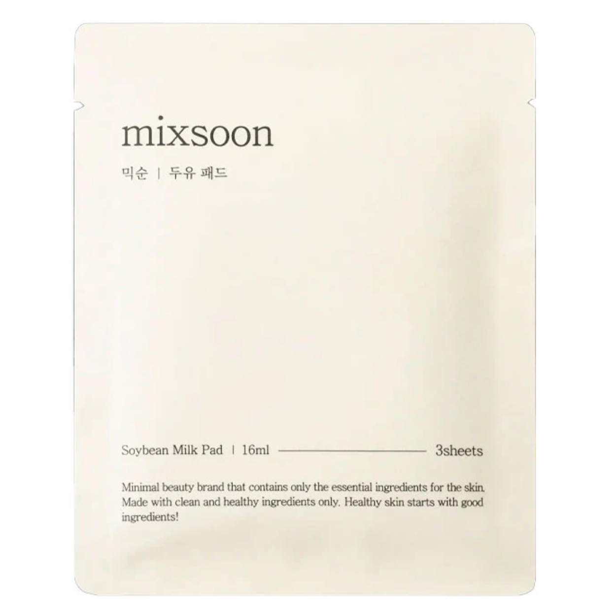 Mascarilla Soybean Milk Pad Mixsoon 16ml