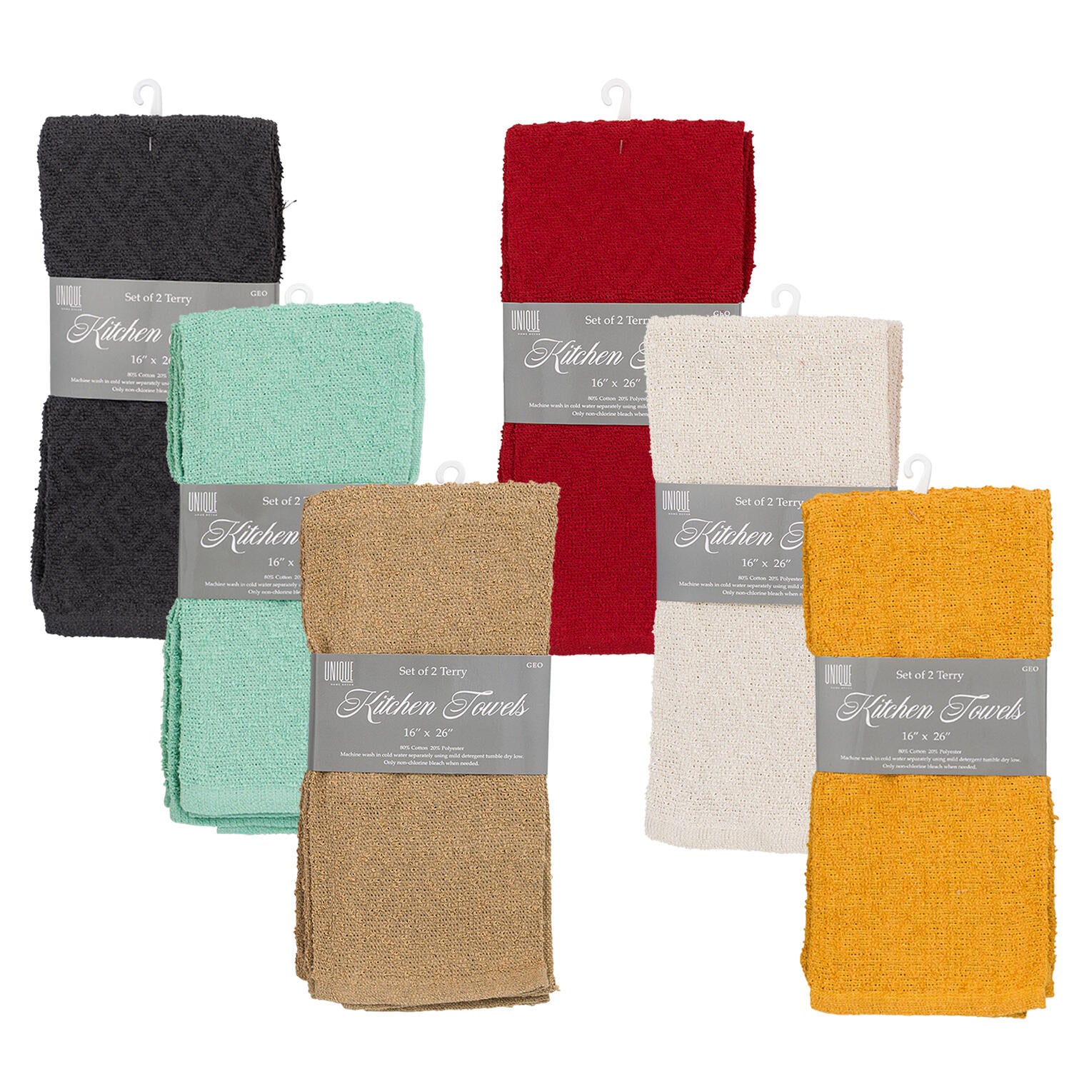 Limpiones para Cocina, 2 Piezas, Colores Surtidos