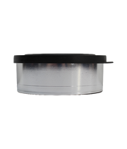 Recipiente 370 Ml Metalizado Plast C/Tapa Transp Red